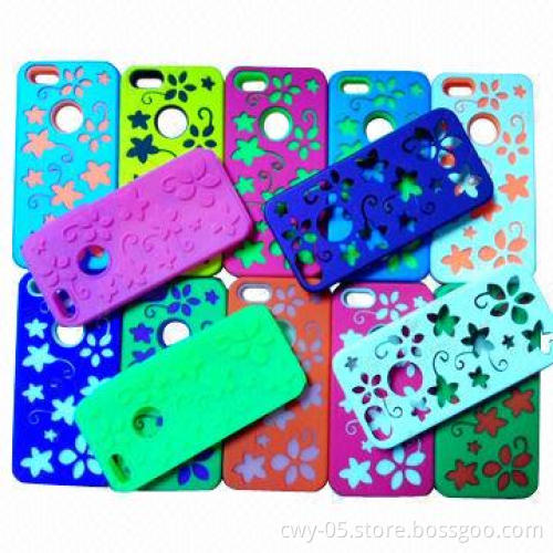 PC and Silicone Material Cellphone Case for iPhone 5